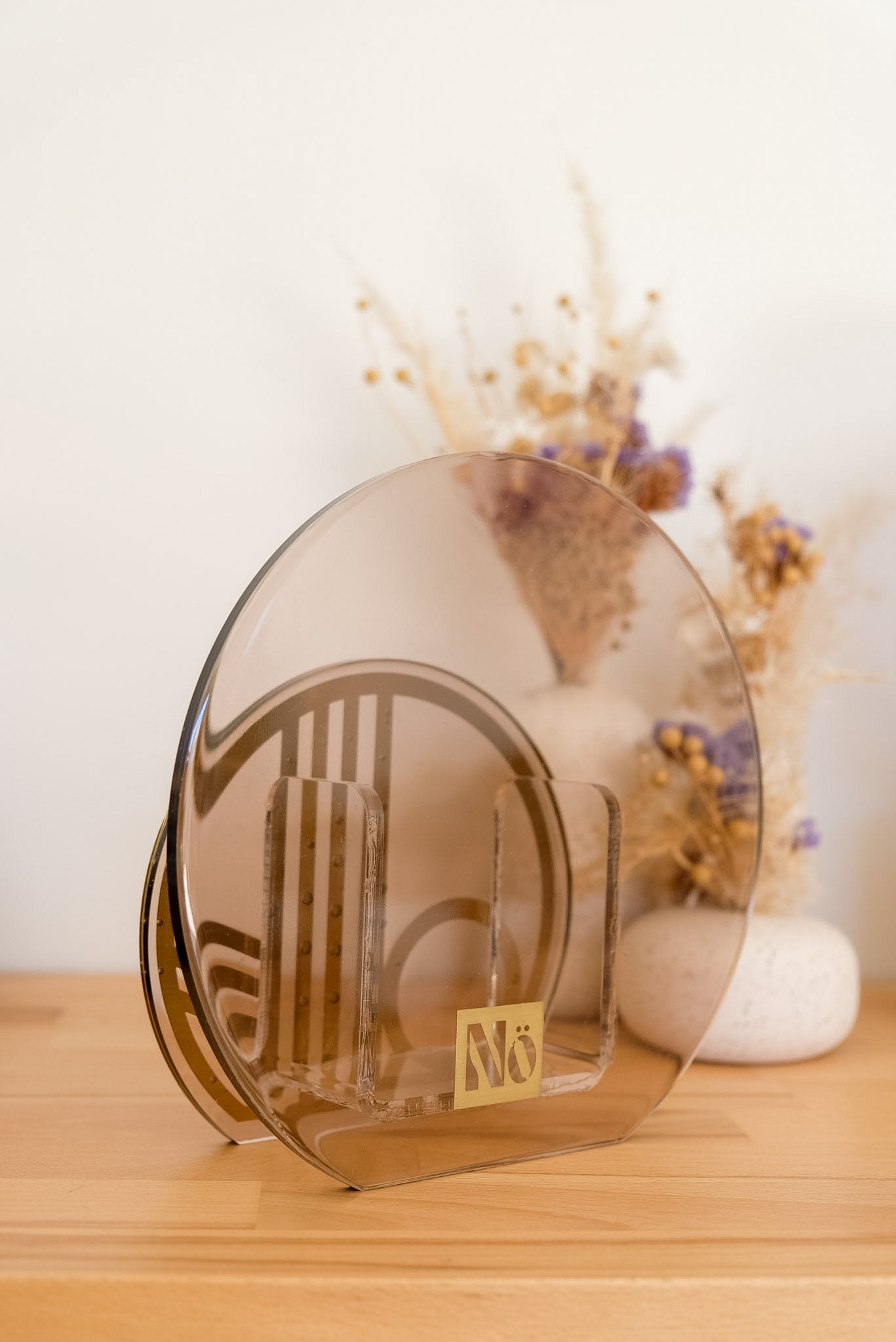 Vase Bulle Brun glacé