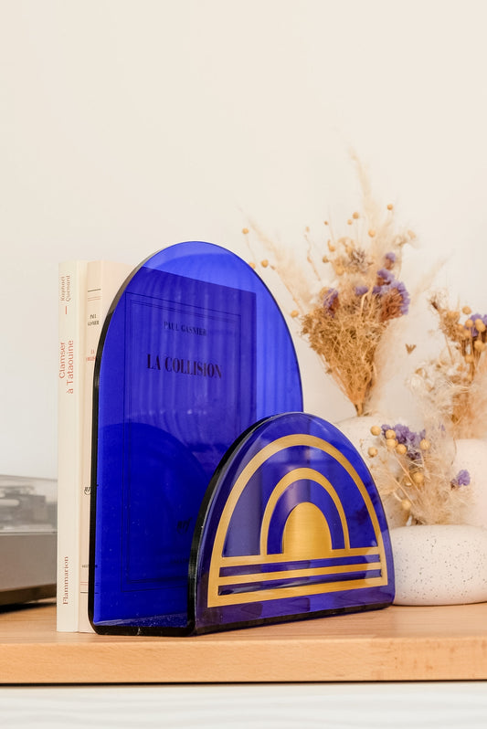 Serre-livres Cobalt