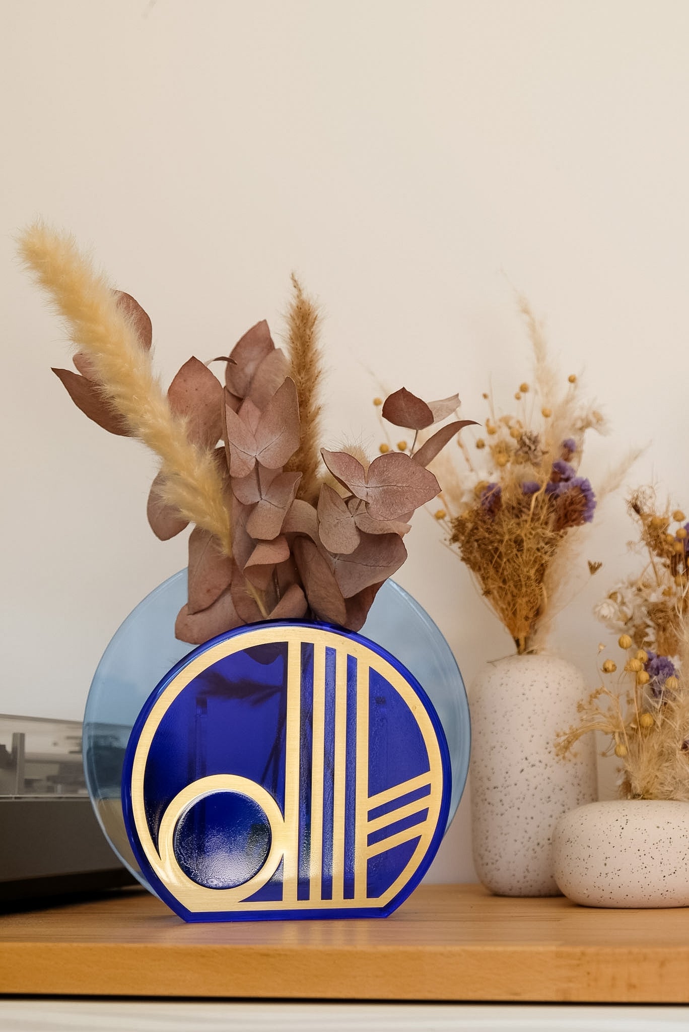 Vase Bulle Cobalt