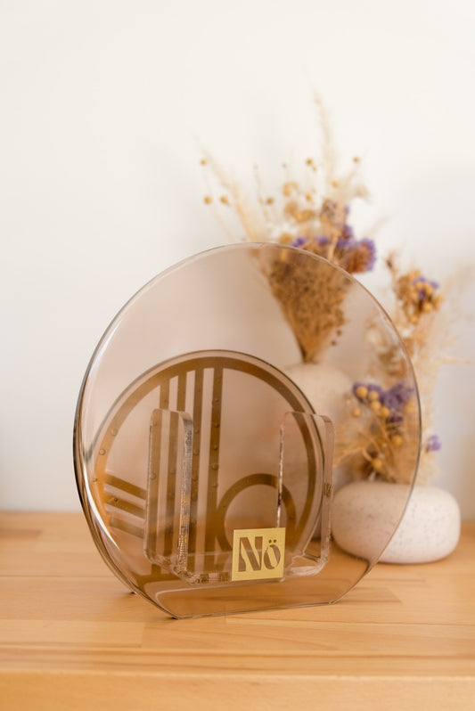 Vase Bulle Brun glacé