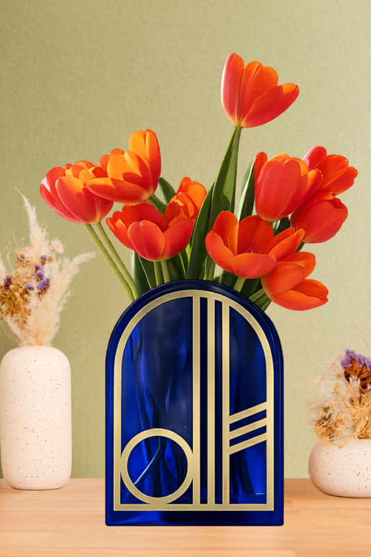 Vase Arche Bleu Cobalt