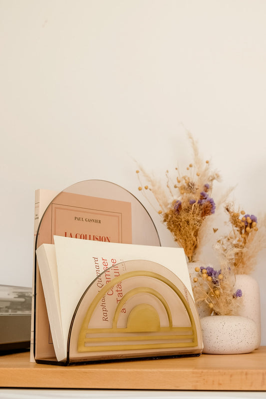 Serre-livres Brun