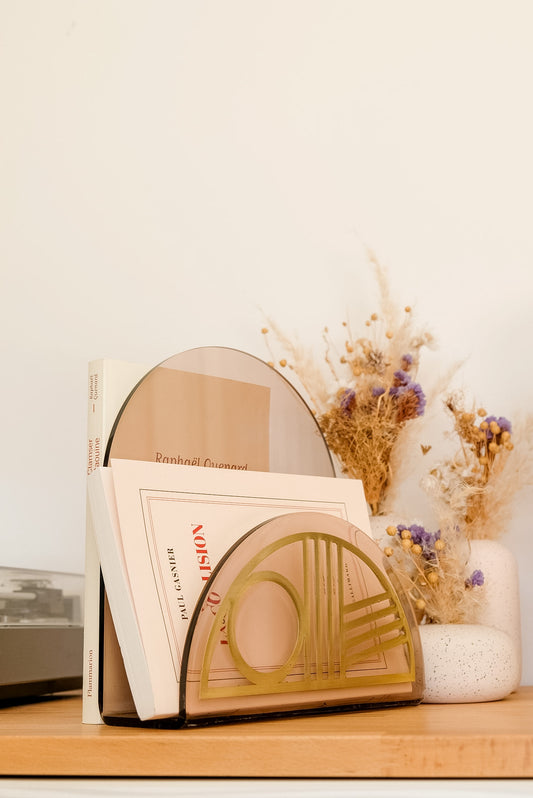 Serre-livres Brun