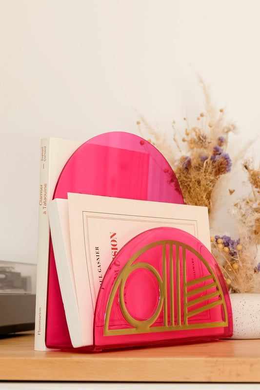 Serre-livres Magenta